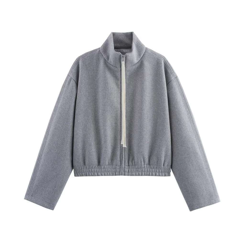 UNIZERA Stand Collar Jacket With Lace Up Bucket Pants Set For Spring And Summer New Casual Women's Clothing