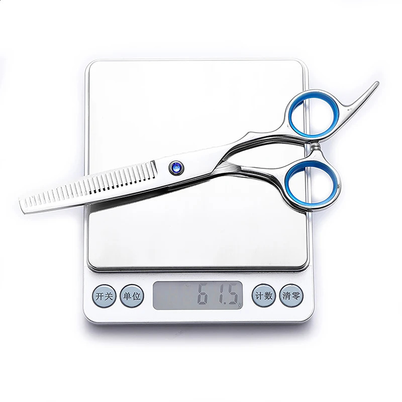 6Inch Hair Scissors 4CR Steel Barber Shears Thinning Dual Edge Professional Haircut Kit for Home Salon 250424
