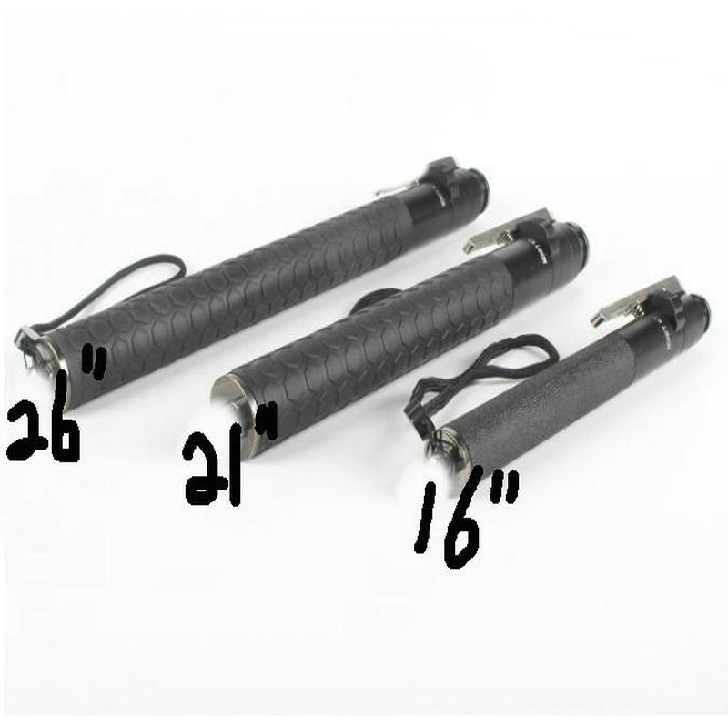 New model aluminum alloy telescopic hiking stick - Outdoor ultra-light and portable three-section walking stick, folding model, hiking and climbing stick