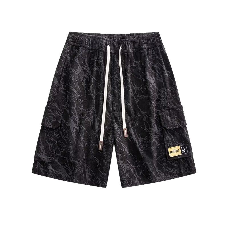 Men's summer five quarter pants, trendy versatile shorts, breathable comfortable, loose sports and casual pants