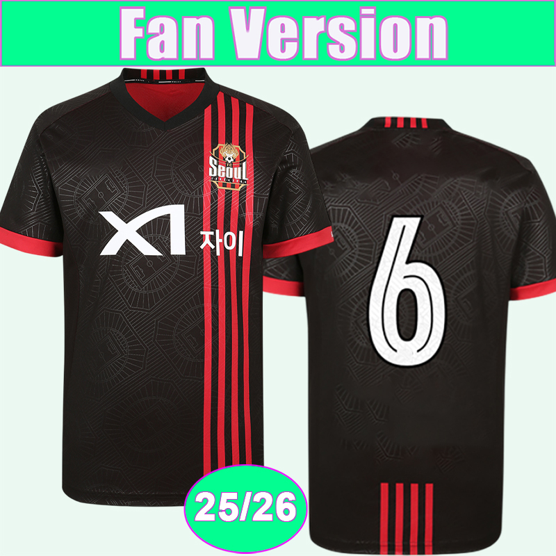 25 26 FC Seoul Mens Soccer Jerseys LINGARD M S LEE Y S KI S J KIM Home Football Shirts Short Sleeve Uniforms