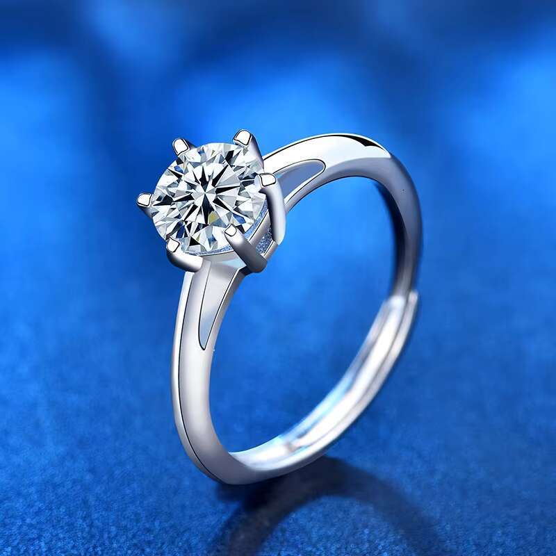 Hot Sale Multi Style Wedding Engagement Ring Moissanite 925 Sterling Silver Jewelry Rings for Women Girls