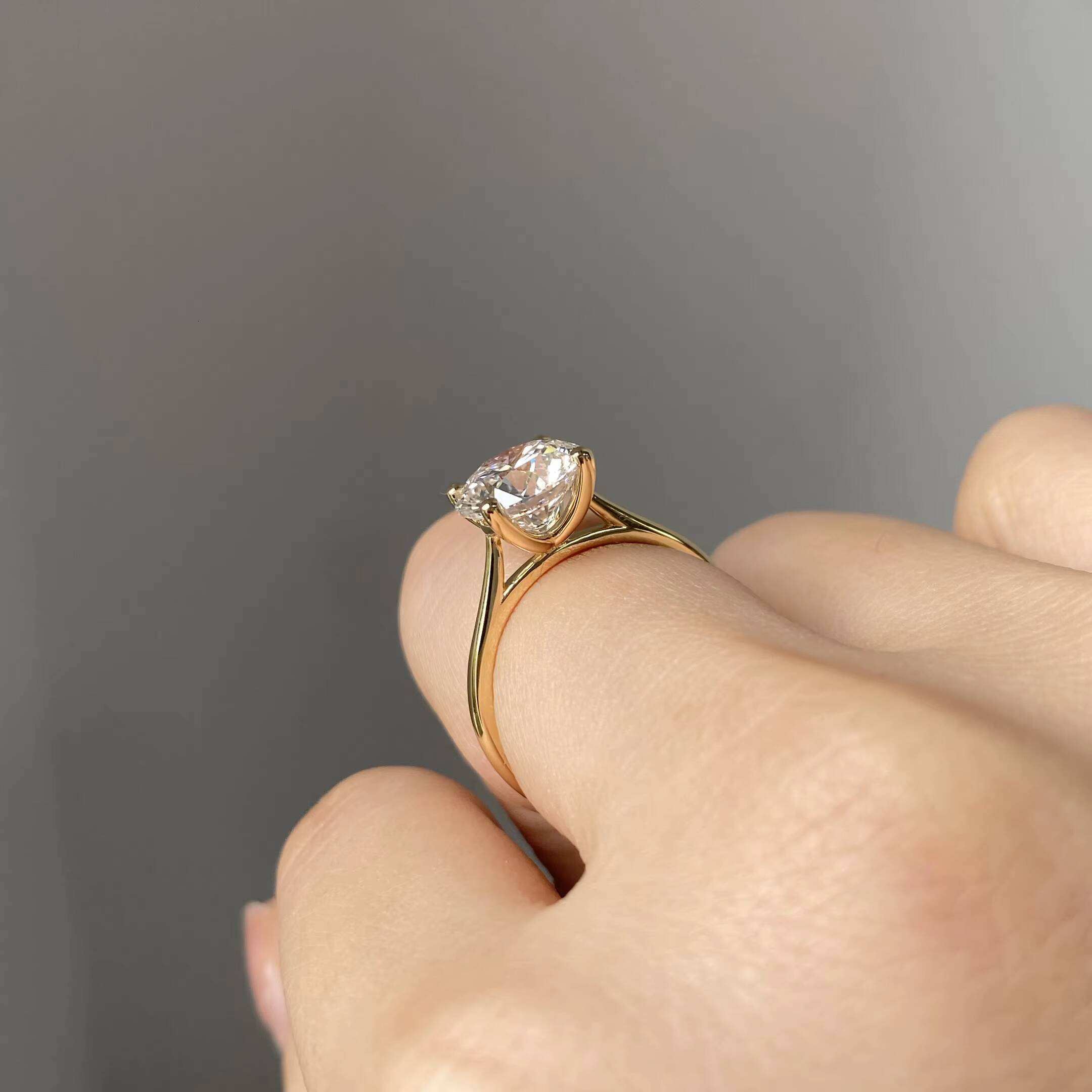 Provence Gem 10K/14K/18K Lab Grown Diamond CVD HPHT 10CT 20CT 30CT Wedding Engagement Rings for Women