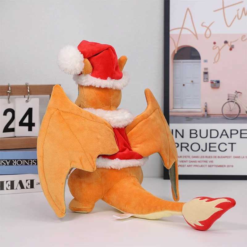 Anime Plush Doll Christmas Charizard Animal Stuffed Plushie Peluche Toys Xmas Birthday Gifts Kids H251125