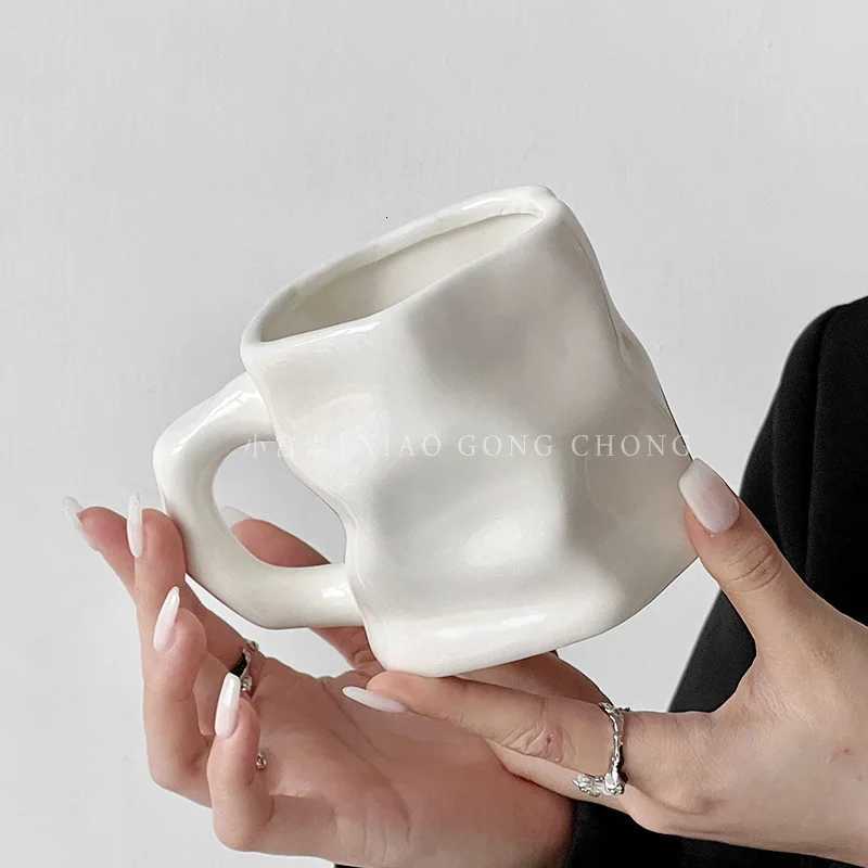 Original Design Cup Ceramic Mug Household Water Cup High-end Sense Creative and High Aesthetic Value Nordic Y251125