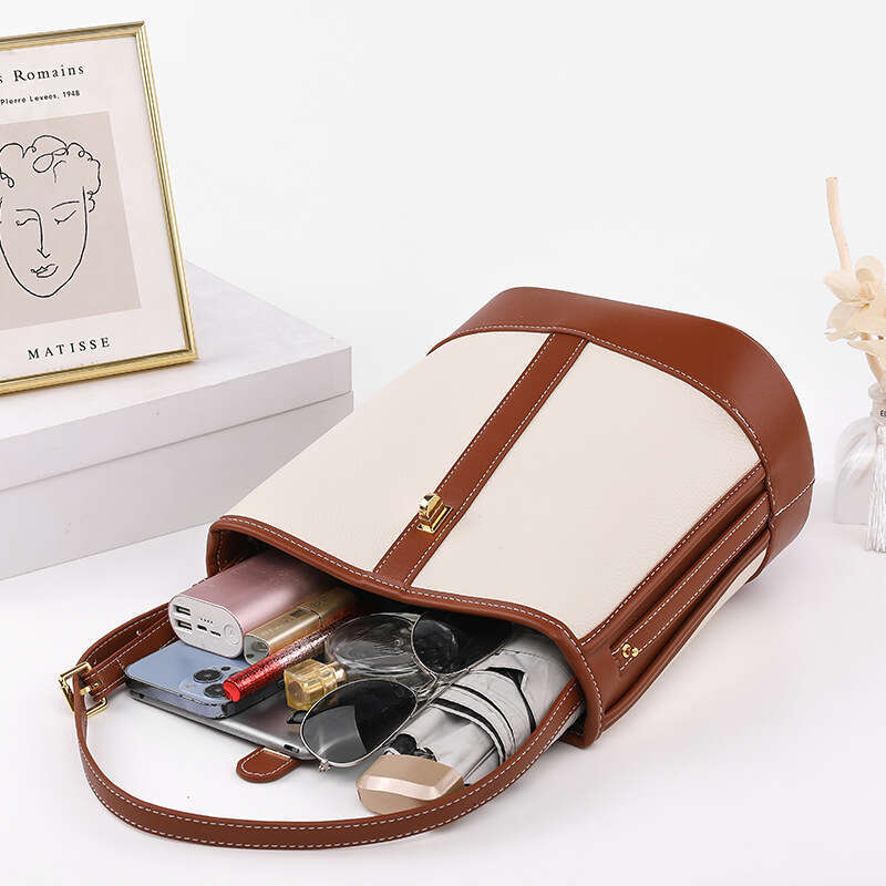 Hong Kong Commuter Bucket For Women New Trendy Small Large Capacity Single Shoulder Bag Versatile Crossbody Bag
