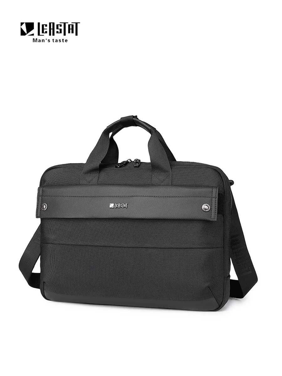 Leastat Briefcase for mens business trip large capacity crossbody bag cross-border business office shoulder bagT251125