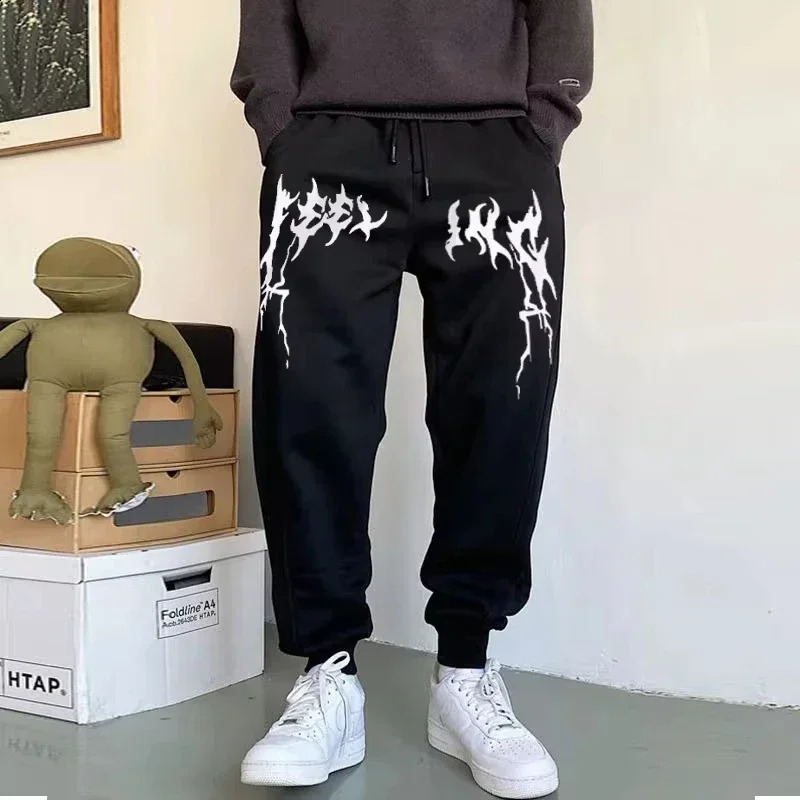Trend Mens sports pants exceed the standard womens jogging runners exercise jogging wool warmth Trouthers clothing 250422