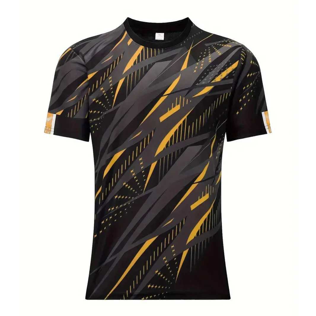 Leisure and fitness clothing summer short sleeved mens T-shirt fashionable printed street ultra-thin outdoor sportswear W250425