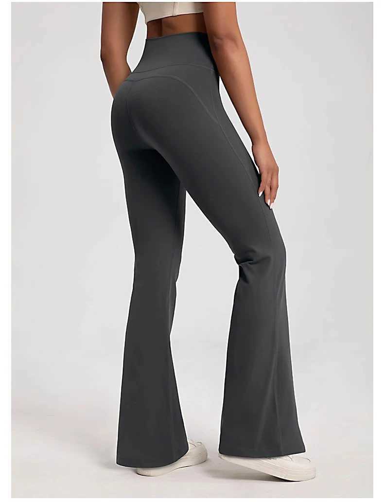 High waisted Flame Leg Yoga Pants for Womens Bell Bottom Fitness Gym Casual Exercise Trouser Pants Lift Flame Yoga LegsC250425
