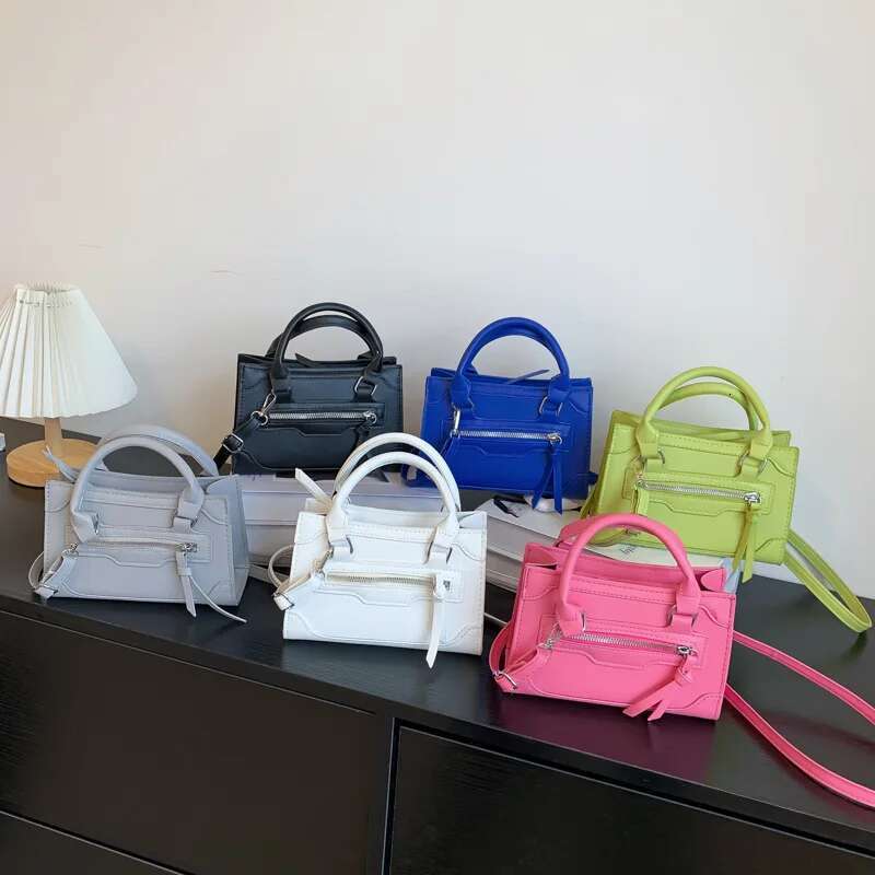 Crossbody For Women New Fashion Casual Western Style Shoulder Handbag Simple Texture Messenger Small Square Bag