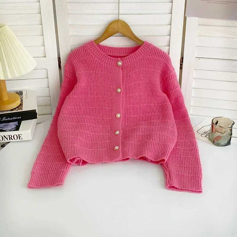 Polished Button Cardigan for Women Long Sleeve Single Breasted Knitted Sweater Jacket Fall Winter Elegant OutfitT251125