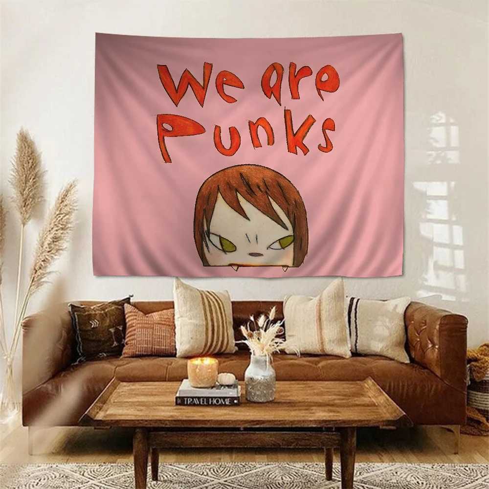 Yoshitomo Nara Anime Tapestry Art Science Fiction Room Home Decor Wall Art DecorM251125