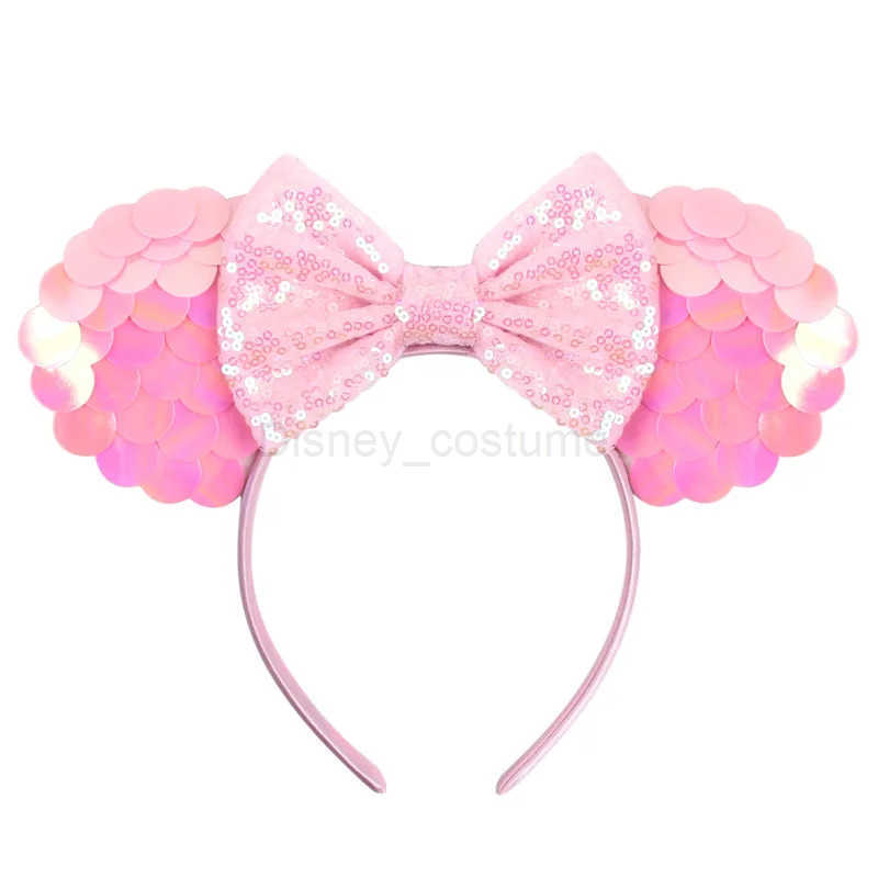 Disney Dazzling headband candy colored bow childrens headband cute Mickey Mouse ear strap entertainment park headband X250425