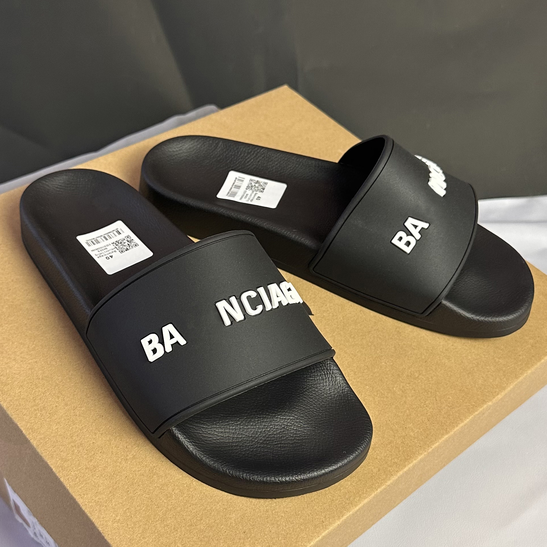 Fashion Slipper Sliders Paris Slides Designer Sandals Slippers For Men Women Hot Designer Unisex Pool Beach Flip Flops With Box Size 35-46