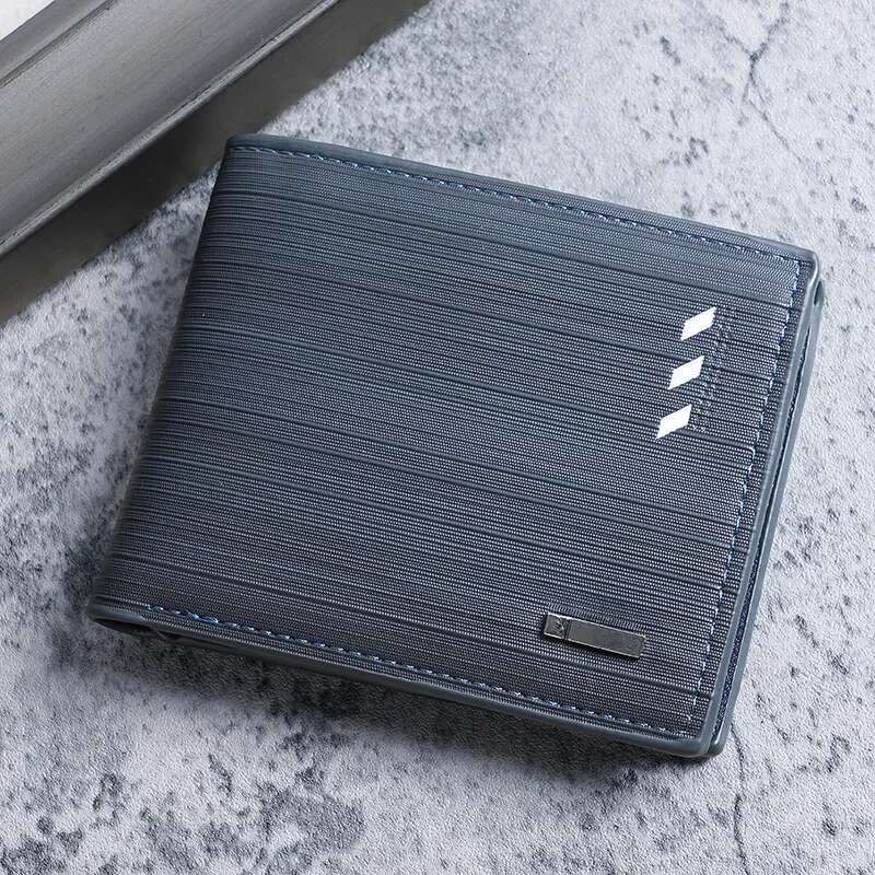 Cross-Border Supply Short European And American Youth Multi-Card Men's Horizontal Trend Wallet