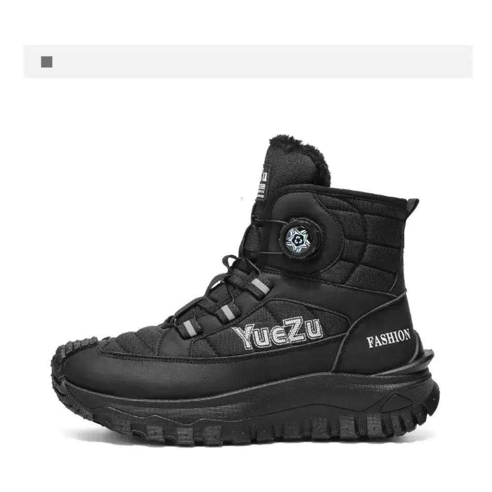 Winter Swivel Buckle Fleece Waterproof Snow Boots Outdoor Non-slip and Wear-resistant 251124