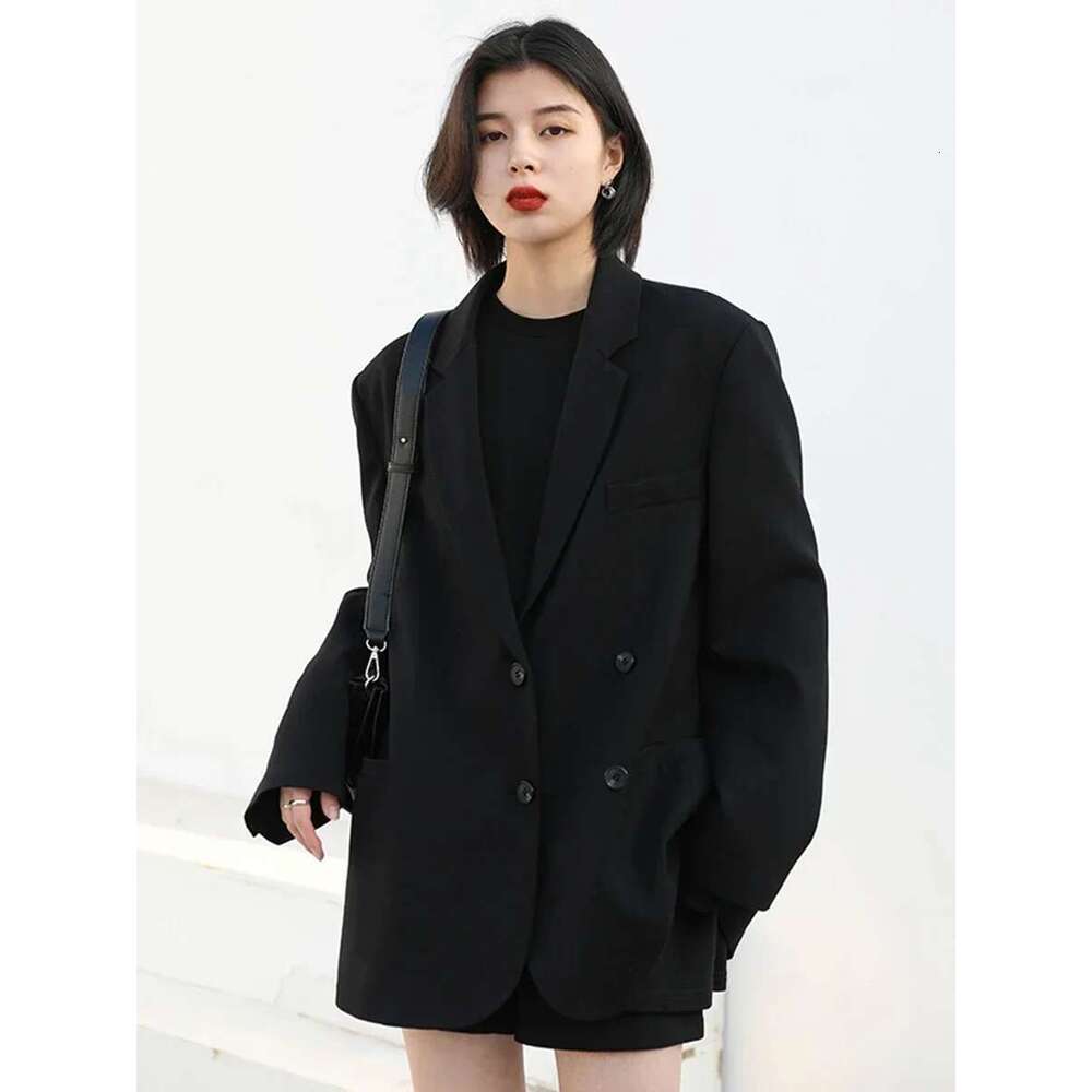 CHIC VEN Women's Blazer Korean Casual Solid Long Sleeve Coats All-Match Office Lady Elegant Fashion Clothing Spring Autumn 2023