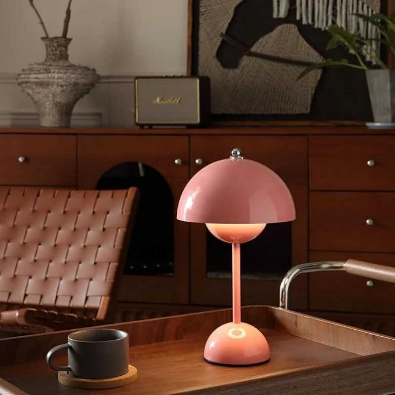 Rechargeable flower bud table lamp ambient lamp bedroom modern simple and atmospheric table lamp decorative lamp C251125
