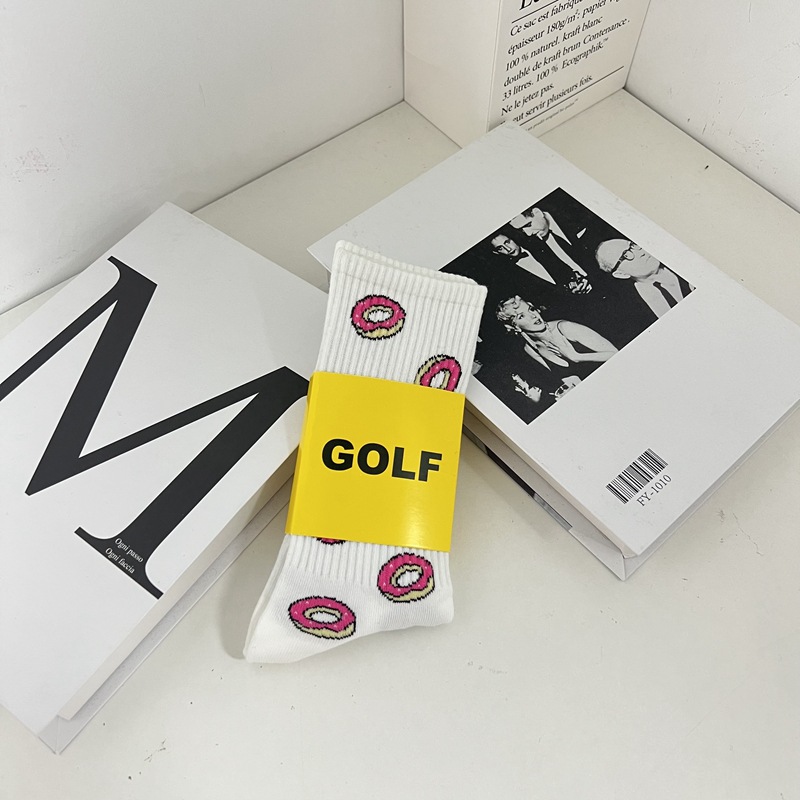 GOLF Cotton Socks Thicken Street Fashion Sports Comfortable Beautiful Socking Autumn Winter Breathable Mid Tube Socks