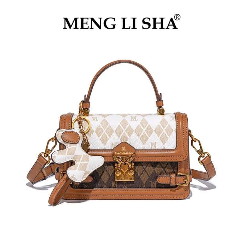 Authentic Dia Plaid Handbag Women's 2024 New High End Designer Diagonal Shoulder Small Square Bag