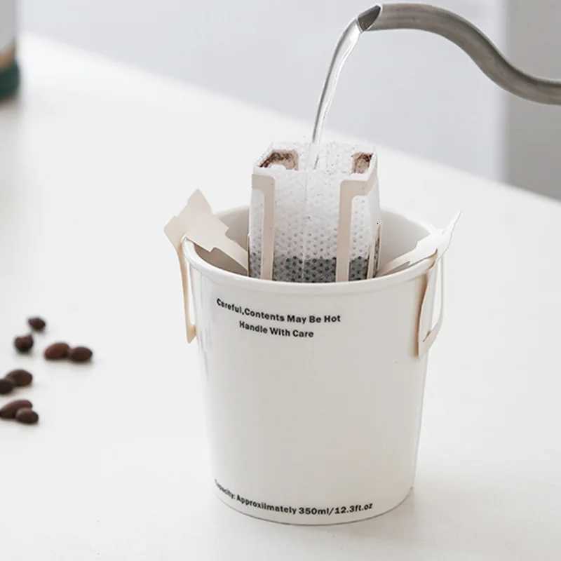 Zhubai HomeCoffee Cup Afternoon Tea Ceramic Mug Hanging Ear Imitation Paper Simple Letter Couple Water Coaster Set Y251125