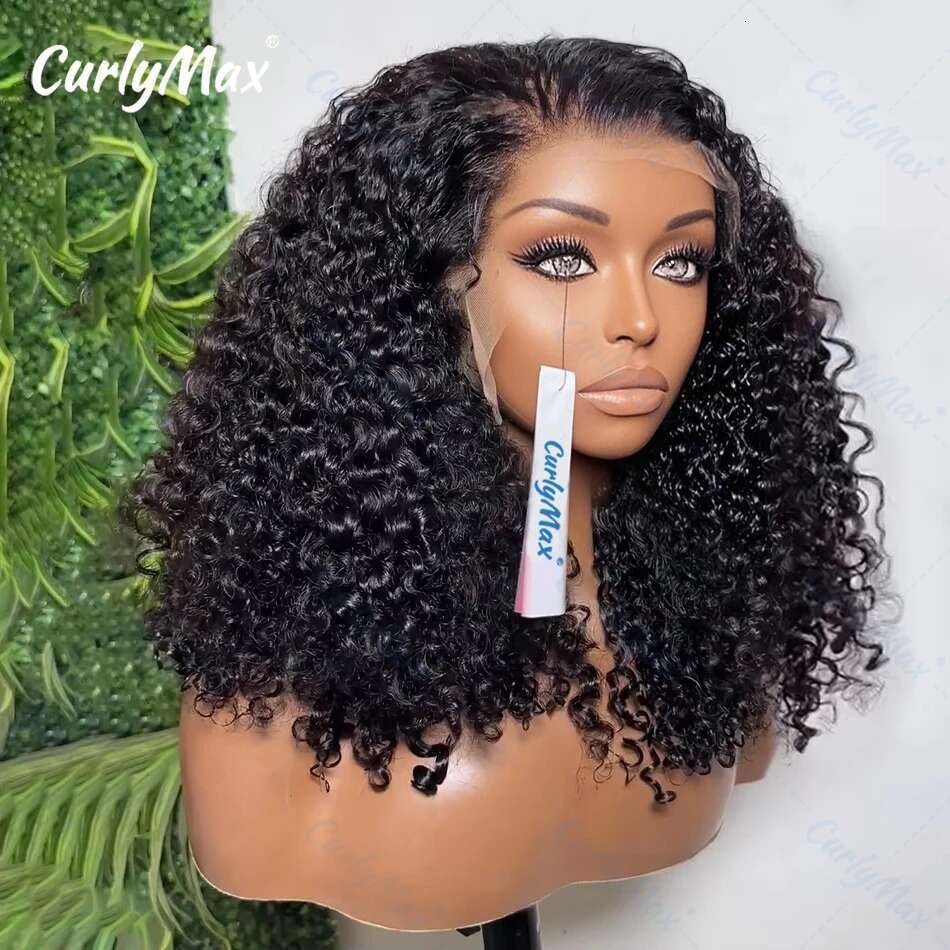 Brazilian Short Bob 13X4 Frontal Human Hair Wigs Deep Wave 13X6 HD Transparent Lace Front Curly 5X5 Closure Wig For Women