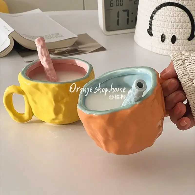 Desktop Ceramic Water Cup Home Personzed Fashion Breakfast Mug Premium Milk Coffee Mug Ceramic Water Cup Y251125