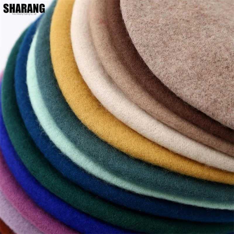 Korean Women Beret Hat Autumn Winter Fashion Casual Warm Wool Beanie Hat for Women Black Red Beige Pink Yellow Wine Red J251125
