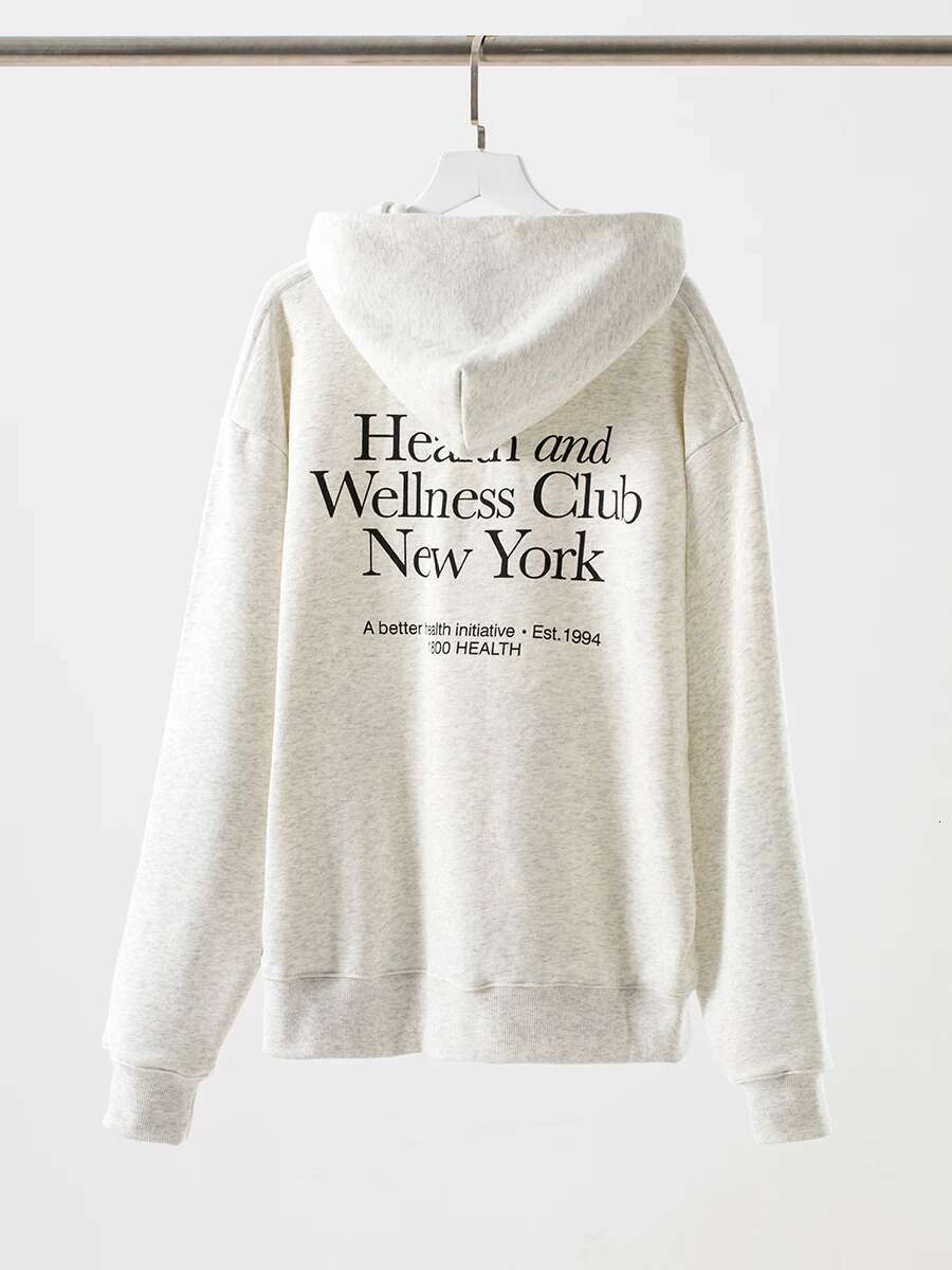Letter Printed Sport Sweatshirts For Women Loose Casual Long Sleeve Hooded Sweatshirt 2024 New Streetwear Fashion Pullover Tops