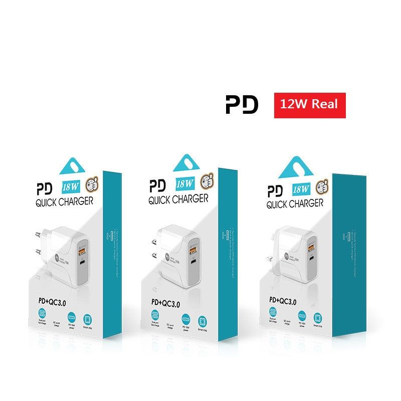 High Speed 25W 20W 18W EU US AC Home Travel PD Charger USb-C Type c Power Adatpers For Universal Mobile Phones