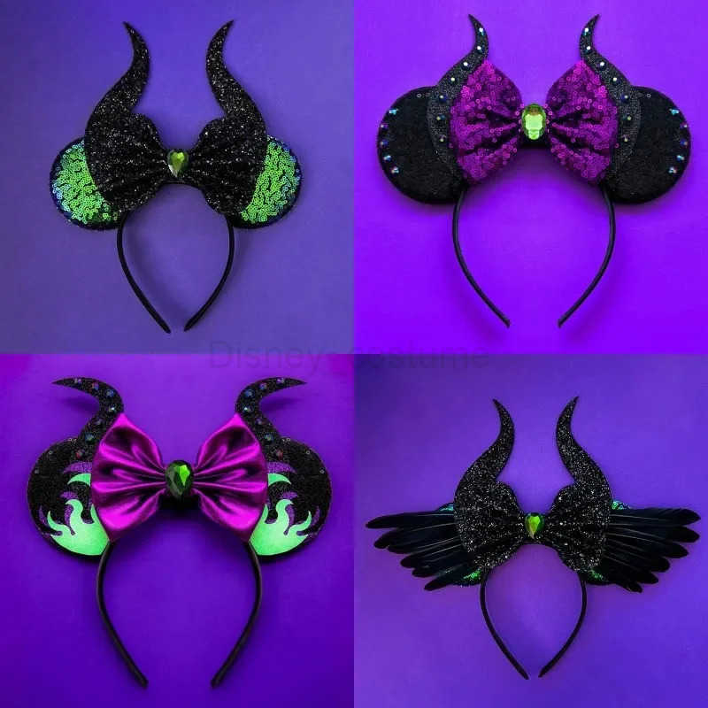 Disney Alices Adventures in Wonderland Disney Ears Cheshire Cat Head with Female Mad Hatter Hair Girl Shining Bow Hair Accessories Childrens Christmas