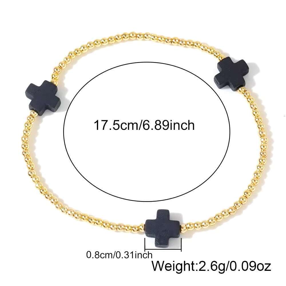 DHcollections Women's Fashion Boutique Jewelry Versatile 2mm Metal Copper Bead Personalized Gold-plated Brass Bracelet