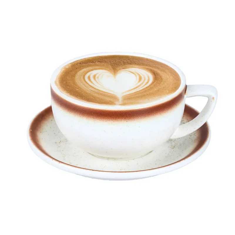 American 350ML Flower Cup Ceramic Mug Cappuccino Latte Coffee Cup Kitchen Bar Drinking Accessories Home Decoration Ceramic Mug Y251125