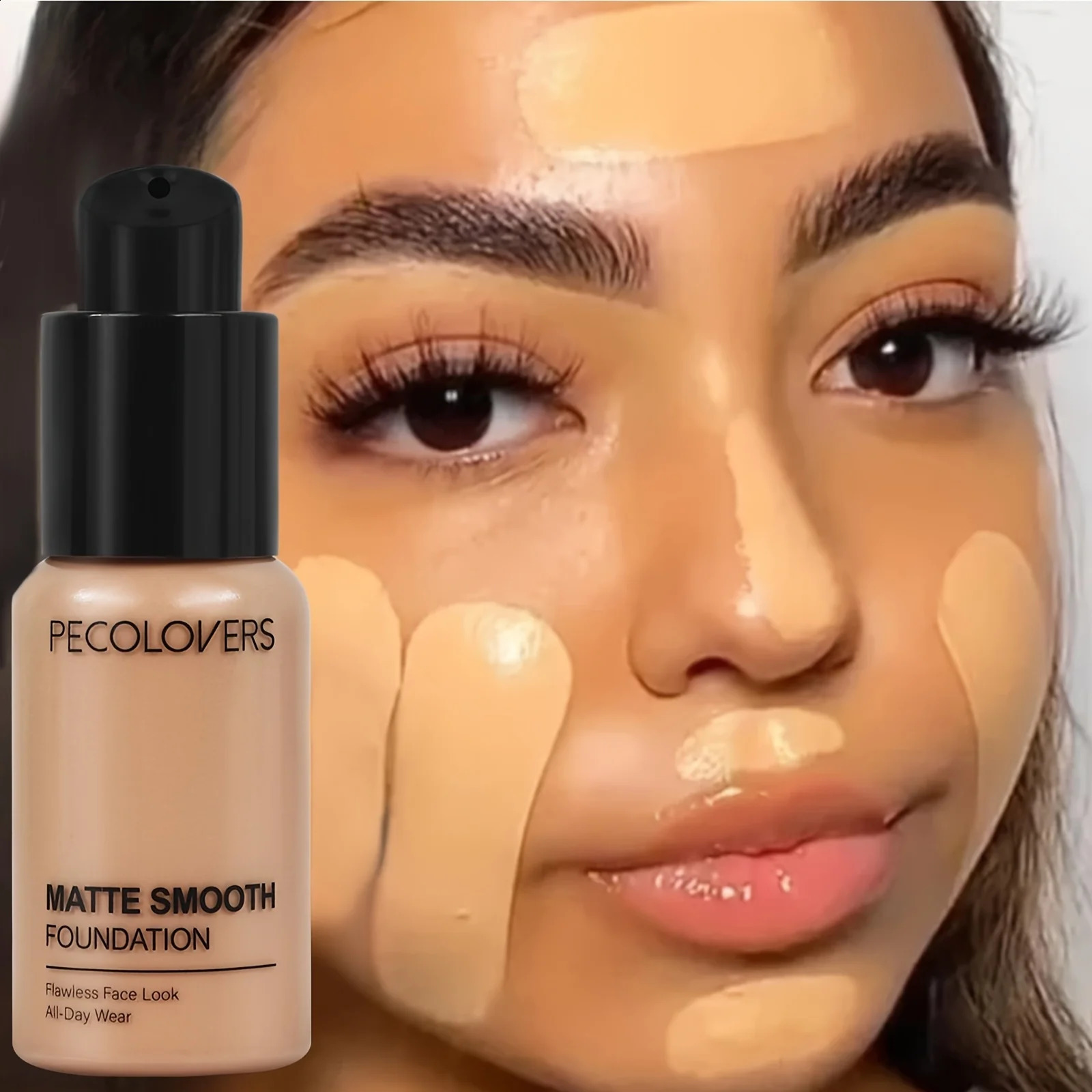 PECOLORS Matte Finish Liquid Base Oil Control Waterproof Full Coverage All Skin concealer 250415