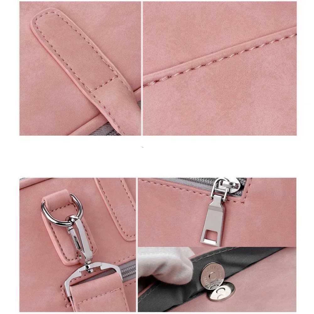 PU Portable Case Pouch Laptop Bag 13 14 15 inch Shoulder Bag Woman Laptop Briefcase Portable Case For hp xiaomi For TeenagersT251125