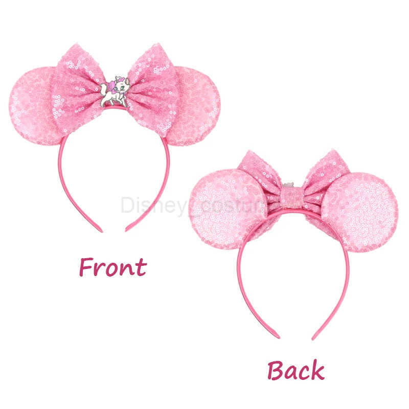 Disney Kawaii Disney Mary Cat Headband Shining 5 Bow Headband Adult Childrens Birthday Party Hair Accessories Role Playing Hair Accessories X250425