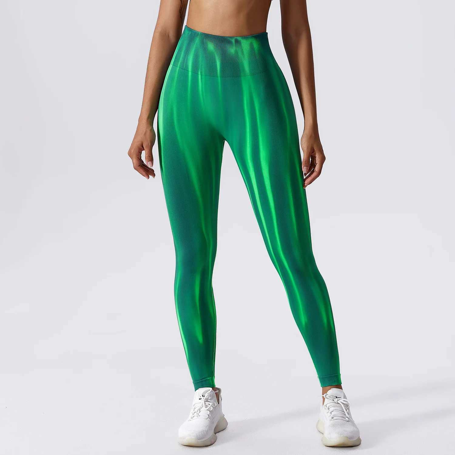 Tie dye yoga pants gym legs womens seamless sports legs womens sports legs running fitness high waisted yoga legsC250425