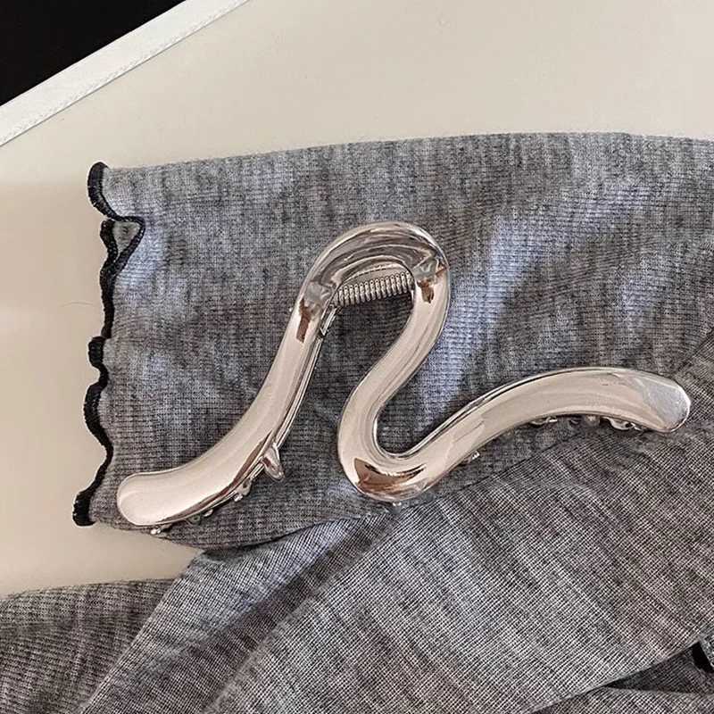New fashion metal hair clip irregular hair clip punk hair clip bucket retro chin clip female hair clipT250425