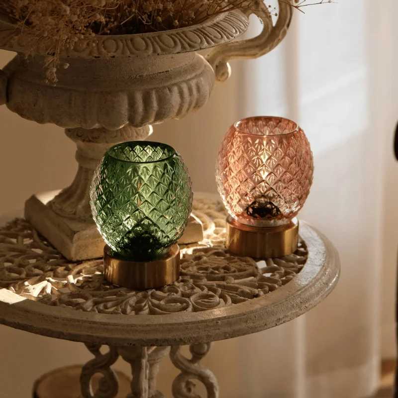 Crystal night light Bedroom lamp desktop bar atmosphere lights for holiday Atmosphere Rechargeable lamp dimming lightsM251125