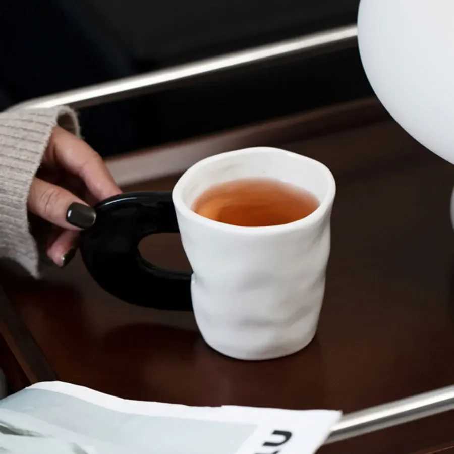 Personty Contrasting Ceramic Mug Office Cups Couple Water Glasses Milk Tea Cups Milk Mug Breakfast Cup Juice Cup Teacup Y251125