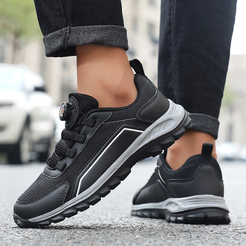 Rotating buckle, breathable mesh surface, fashionable and versatile, casual sports shoes