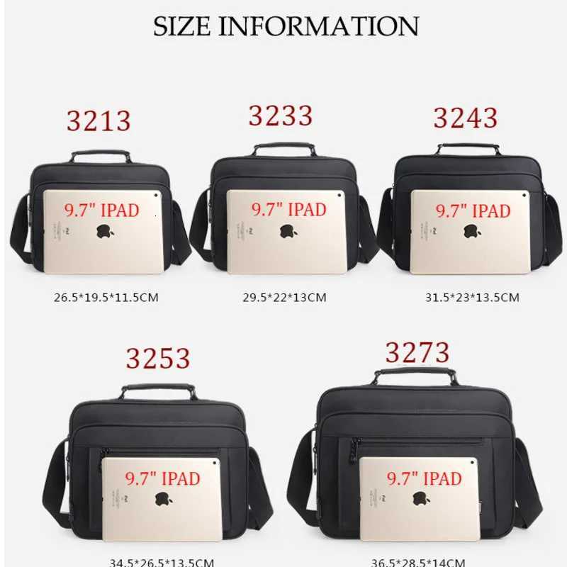 Oyixinger Oxford Men Shoulder Bag Waterproof Briefcase 2025 New High Quality Handbags For Ipad Women Crossbody Bags Bolso HombreT251125