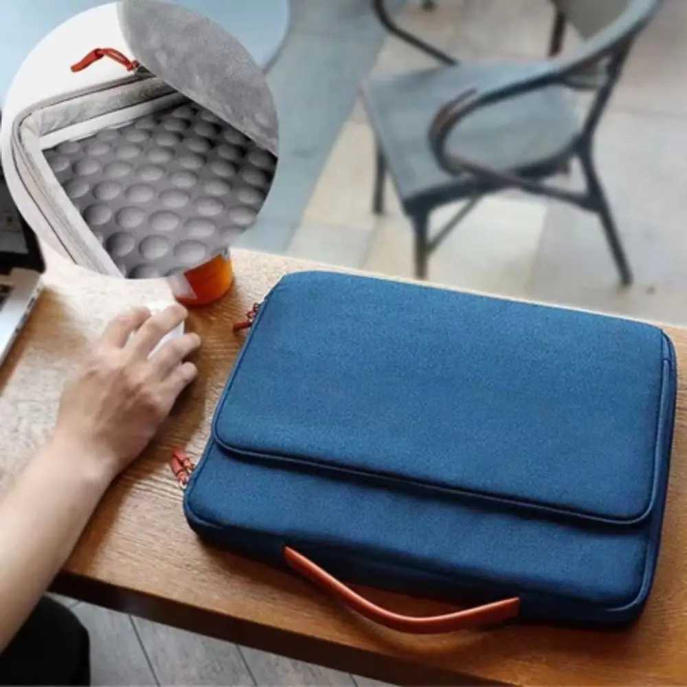 High Quality 133/154inch Laptop Sleeve Case Shockproof Waterproof Laptop Bag Large Capacity Business Notebook HandbagT251125