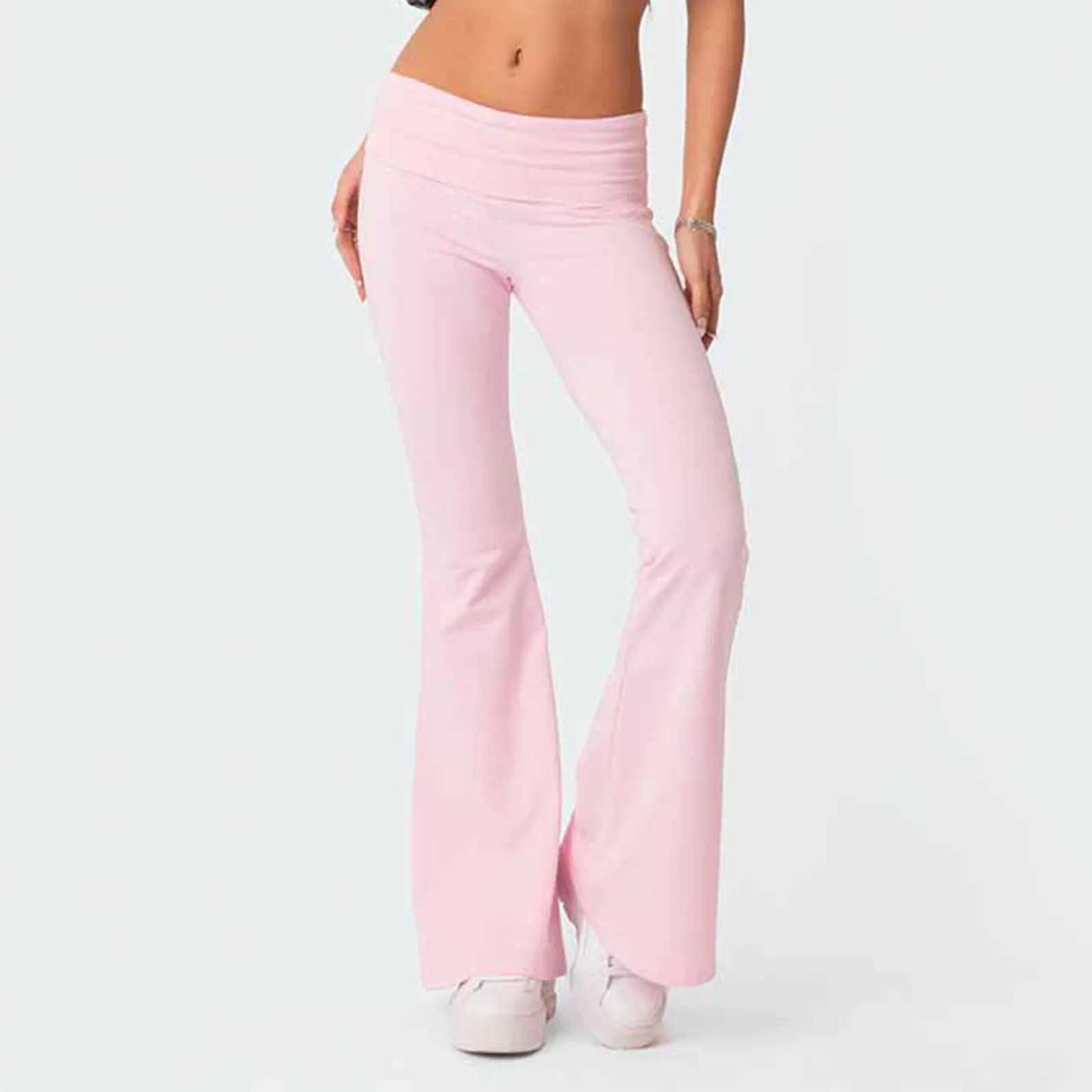 Womens Flare Legging High Waist Wide Leg Yoga Pants Seamless Fitness Tight Fitness Trouser Casual Weight Loss ClothesC250425