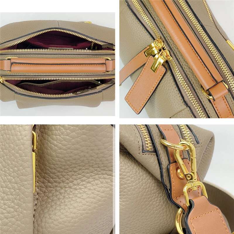 Hifashion Cowhide Genuine Leather Pillow Small Shoulder Crossbody For Women 2025 Trend Designer Tote Ladies Handbags 2 Straps