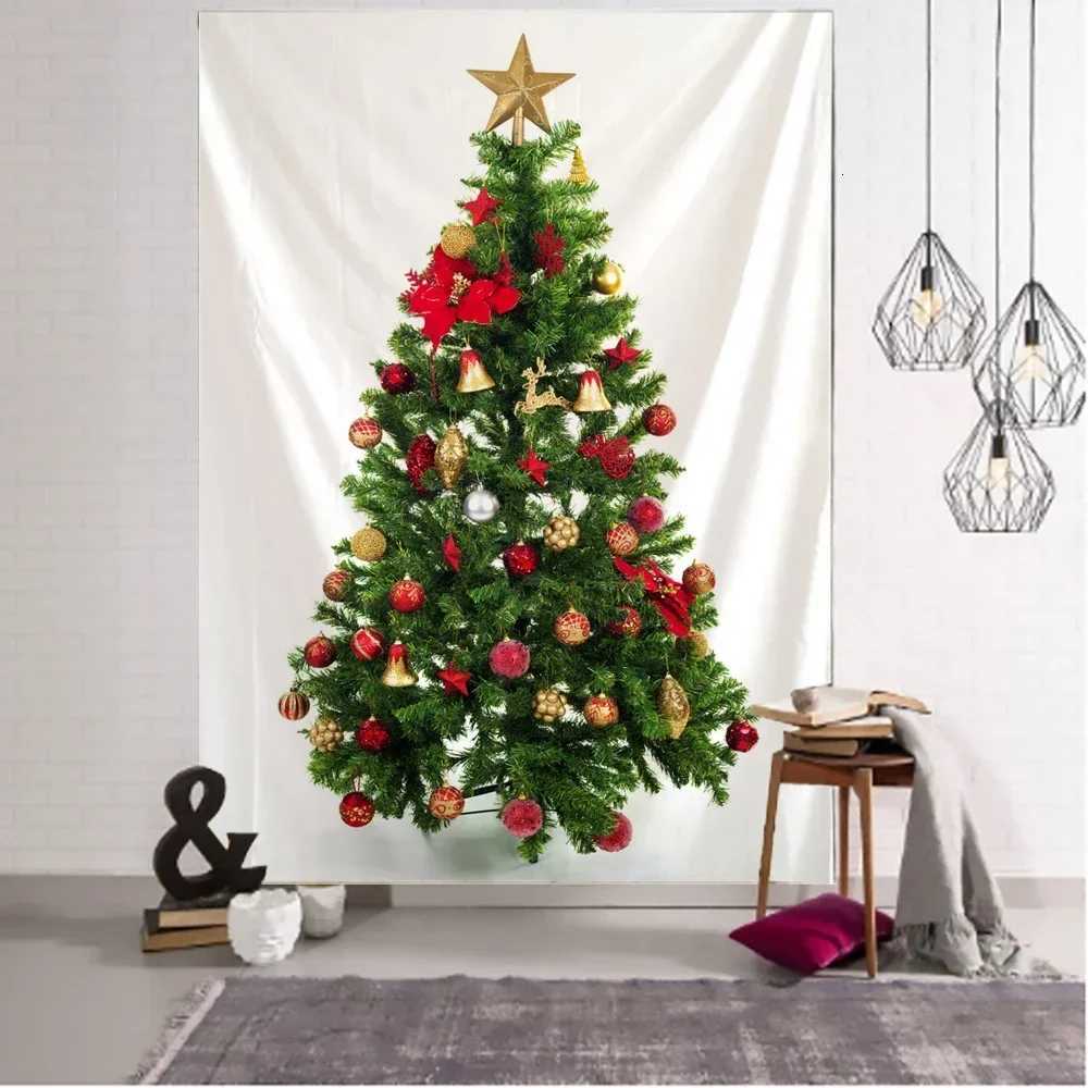 New Year Christmas Tree Tapestries Wall Art Decoration Cool Birthday Party Bedroom Hanging Wall Living Room Office Home DecorM251125