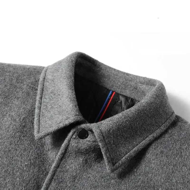 LIBIELIY Brand Winter 40 Wool Men Thick Coats Turn Down Collar Male Fashion Wool Blend Coats Superior Outerwear Jacket Trench MT251125