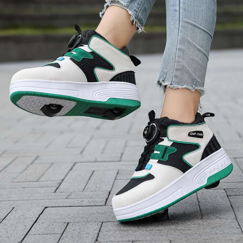 Children Junior Roller Skate Kids Sneakers with Two Girls Wheels Running Adult Casual Boys Shoes size 31-42 251114 XJ260303