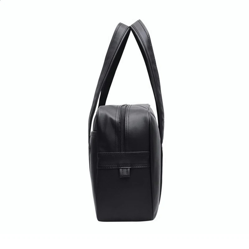 Student JK Handbag Waterproof PU Leather Single Shoulder Uniform Bag for Men And Women Official Document Backpack 250417